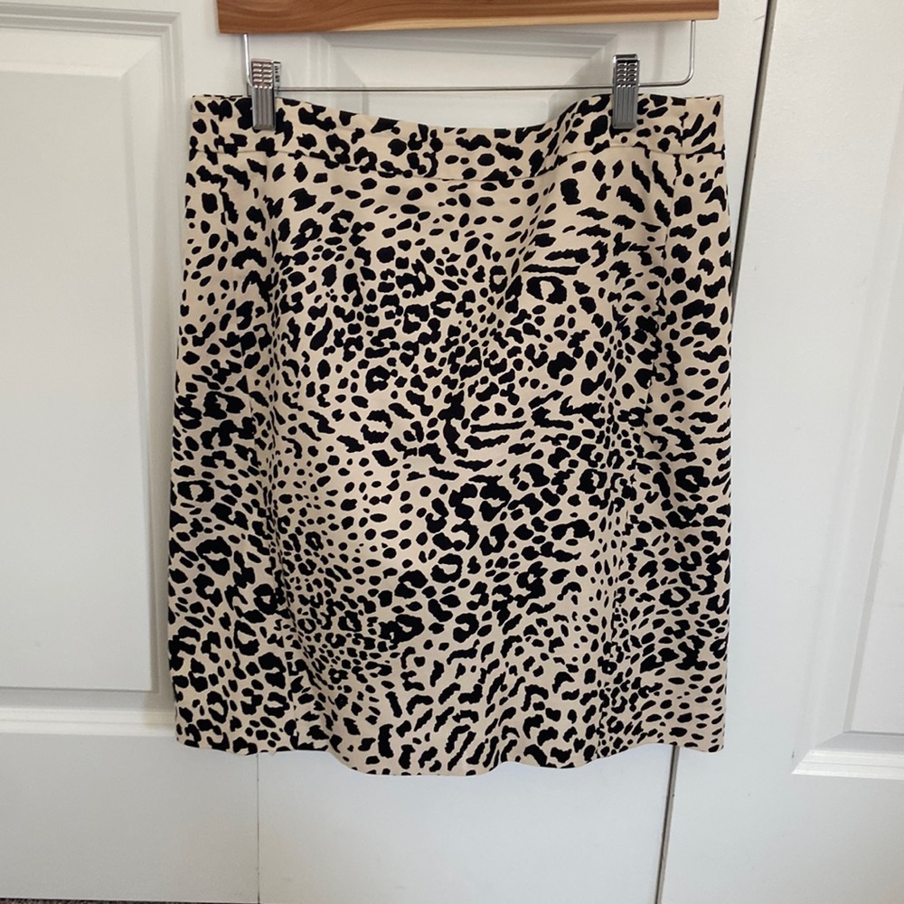 The Loft Leopard pencil skirt